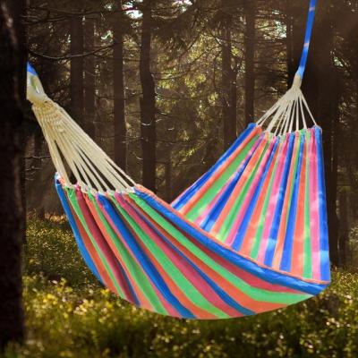 China Eco-Friendly Enjoy Life Outdoor Hammock Camping For Leisure Thick Canavas Hammock for sale