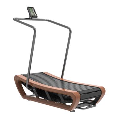 China Light Commerical Non-motorized Wood Curved Manual Treadmill Air Runner for sale