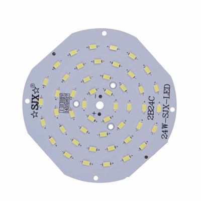 China 30w 40w 55w 70w 130w 220w 220volt 5730 220v round led circuit board 2835 smd pcb 100*100*1.5 for sale