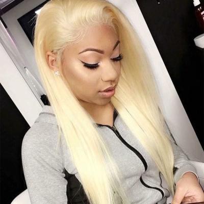 China Straight Blonde Brazilian Human Hair 13x4 Lace Front Wig Color Wig 180 Density Hair Wigs For Women Lace Front Wigs Pre Plucked for sale