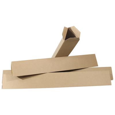 China Disposable Triangular Band Paper Brown Cardboard Box For Umbrella llantas Express Box for sale