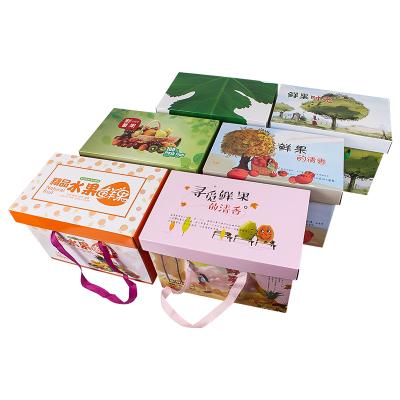 China Disposable Custom Fresh Fruit Cardboard Corrugated Gift Box Packaging Elegant Paper Packaging Boxes Recyclable Packaging for sale