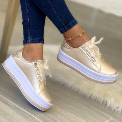 China Fashion Trend Sneakers 2021 New Fashion Shoes Women Casual Platform Sandals Women Leather Flat Sandal Lace Up Shoe Woman for sale