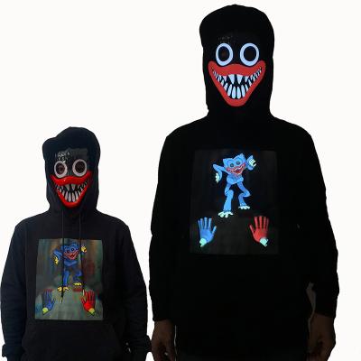 China High Quality Soft LED Flashing Hoodies, Glowing Hoodies, Lighting Up T-shirt For Christmas, Halloween for sale