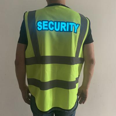 China Safety Flashing Soft Led Vests, Wholesale Custom Safety Engineer Work Construction Safety Reflective Led Vest With Different Logo for sale