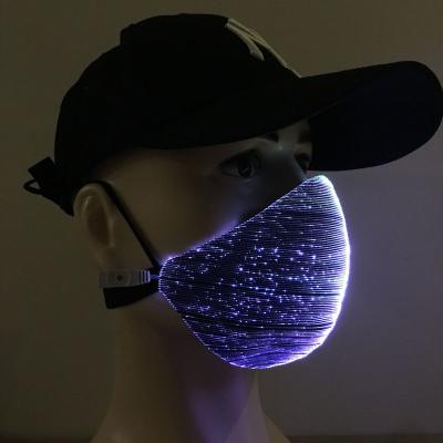 China Hot Selling Reactive Led Resin Sound Mask Control By Voice Music, Light Up Costume Mask, Clown Mask For DJ, Party, Carnival for sale