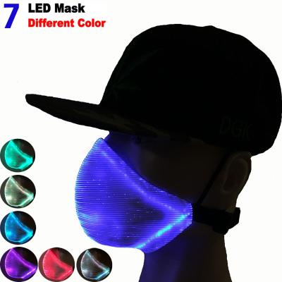 China High Quality Customer Logo Flashing Mask, Led Halloween Mask For Party, Halloween, Christmas, Cosplay, Festival for sale