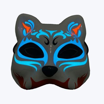 China Purge Fox LED Glowing Mask Fox Cosplay LED Luminous LED Mask for Halloween, Cosplay, festival, club, party for sale