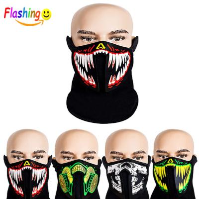 China Mask 2021 Hits LIGHT UP MASK for Party, Halloween, Blacklight Race, Advertising, DJ, Club, Christmas for sale