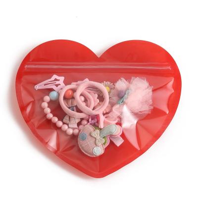 China 100 moisture proof plastic bags of love. 12.7 * 15cm pink love red love. Two colors. storage bag for sale