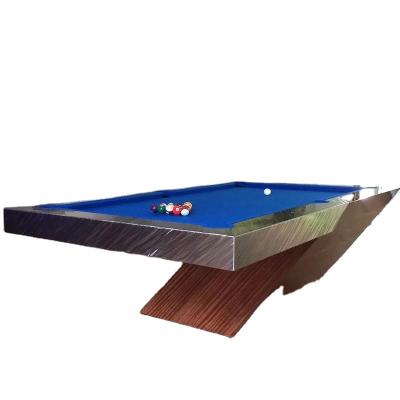 China Real leather pokect hot sale outdoor custom made stainless steel billiard billiard table for sale