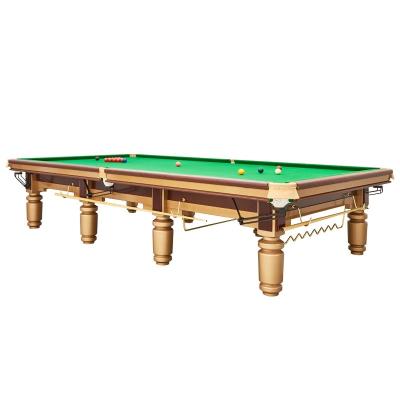 China 12ft 10ft 9ft Solid Wood Billiard Pool Table Snooker Table Professional Normal Tournament Workmanship Good Quality 10ft 12ft On Sale for sale