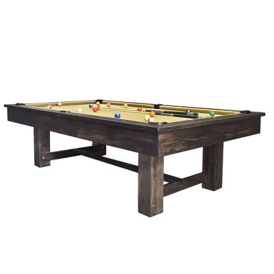 China Best Quality 7ft 8ft Real Leather Pocket Slate Billiard Game Modern 9ft Solid Wood High End Custom Indoor Outdoor Billiard Table For Sale for sale