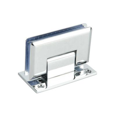 China Contemporary Precision Die Casting Zamak Shower Hinge Chrome Finish Heavy Duty Glass Clamp Bathroom Hardware For Shower Enclosure for sale