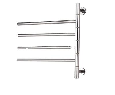 China Sale Wall Style Hotel Bathroom Stainless Steel Towel Warmer Towel Rack Holder Electric Heated Towel Rail for sale