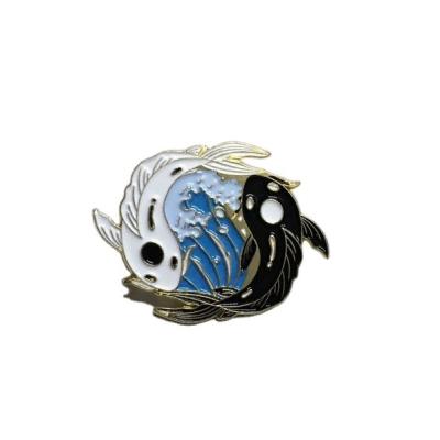 China Wholesale Metal Crafts Pins Badge Lapel Pin Supplier Custom Koi Fish Enamel Pins From China Manufacturer for sale