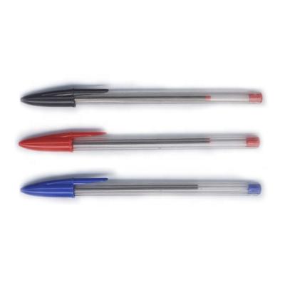 China Promotional Pen Transparent Promotion Plastic Single Pen for sale