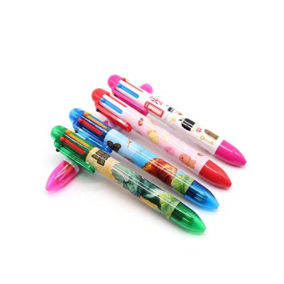 China Pen Business Hot Selling Promotional Color Changing Multicolor 6 Colors Fill Changing Pen Wholesale for sale