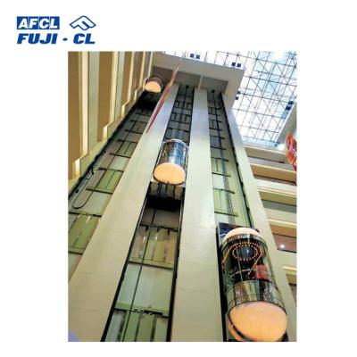 중국 Passenger Round Panoramic Sightseeing Observation Residential Capsule Glass circular Elevator price 판매용