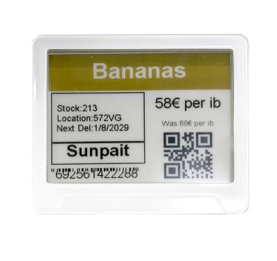 China It used on digital shelves/3C supermarket store/shopping mall SUNPAITAG 4.2 inch supermarket EEL display price tags in Thailand/Switzerland for sale