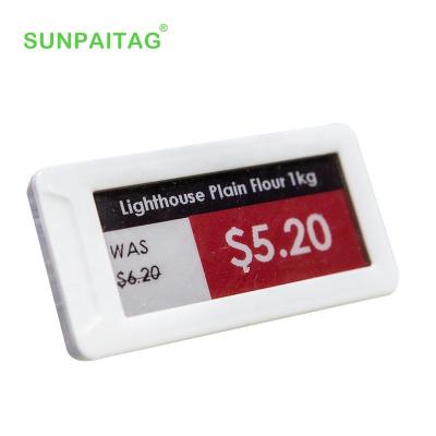 China 2.9 Inch Smart Wireless Supermarket RFID E Ink Price Tag Digital EEL Demo Kit Electronic Shelf Central Price Control SunpaiTag for sale