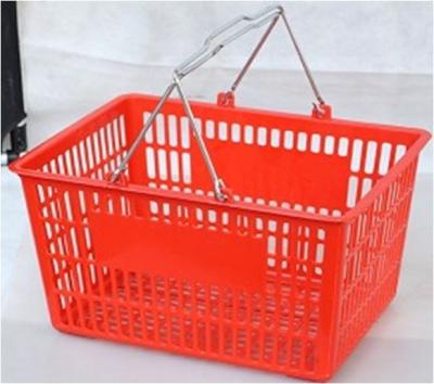 China colorful hand carry plastic shopping basket for sale with size 390*295*210mm 430*300*230mm for sale