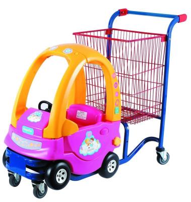 China Colorful Safe Funny Plastic Folding Trolley Toy 95L To Market for sale