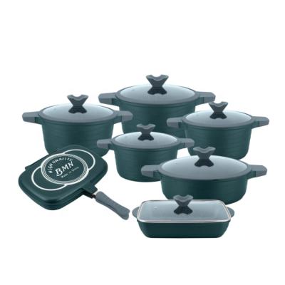 China Viable die cast aluminum non-stick cookware for sale