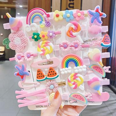 China Princess Headdress Girls Side Soft Cute Handmade Hair Clips Baby Hair Clips Cartoon Soft Korean Kids Hairpin Hair Accessories For Kids for sale