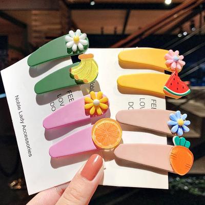 China Cute Cartoon Plastic Hairpin Princess Headdress Girls Side Animal Hair Clips Baby Kids Plastic Handmade Hair Accessories For Children for sale