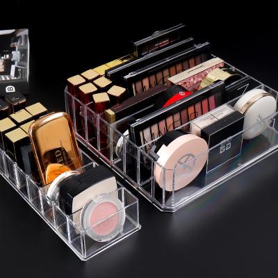 China Wholesale Modern Transparent Air Cushion Lipstick Powder Eyeshadow Cosmetic Storage Box Storage Rack for sale