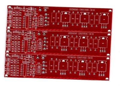 China Red Solder Mask 1.6mm HASL Custom PCB Boards with UL and RoHs White Silkscreen for sale