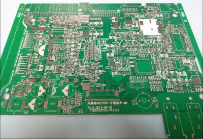 China 1.6mm HAL Prototypre PCB Board for Bus Center Control Board Green Solder Mask for sale