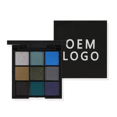 China Hotsale Private Label Brand 9 Color Eye Shadow Waterproof Combination Color Optional Custom LOGO Eyeshadow Palette for sale