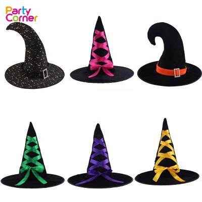 China Halloween Witch Hat Witch Costume Accessory For Halloween Party Supplies PCMM19040430 for sale