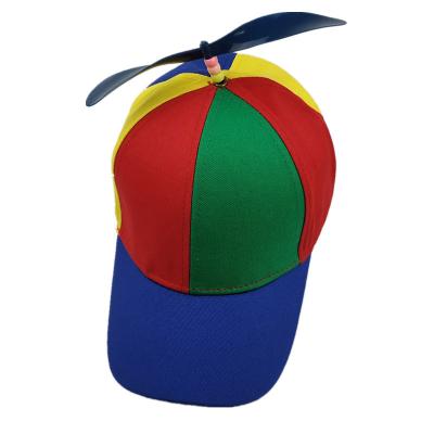 China COMMON Child Windmill Cap Adult Multicolor Baseball Cap Beanie Propeller Hat for sale