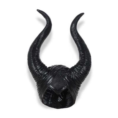 China Halloween Maleficent Hat Costume Helmet Queen Black Maleficent Horns PCHM19072417 for sale