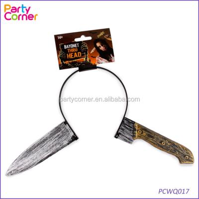 China Plastic Halloween Scythe Knife By Head Horror Creepy Blindfold for sale