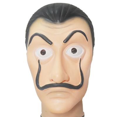 China Silicone Salvador Dali La Casa De Papel Realistic Mask Dali Mask for sale