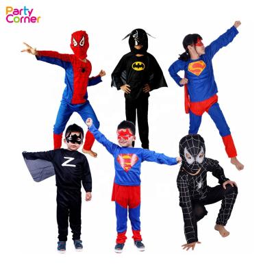 China Kids Superhero Cosplay Zentai Suit Halloween Children Cartoon Cosplay Fancy Dress Costume PCCM19061405 for sale