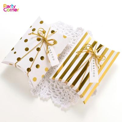 China Birthday Party Baby Shower Wedding Favor Boxes Toys Goodie Boxes Stripe Polka Dot Loot Gift Boxes PCBM19040212 for sale