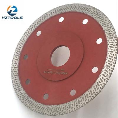 China Hot pressed ultra thin tile high end quality 4-1/2inch 115mm K-turbo tile diamond saw blade, diamond disc for cutting ceramic tile. en venta