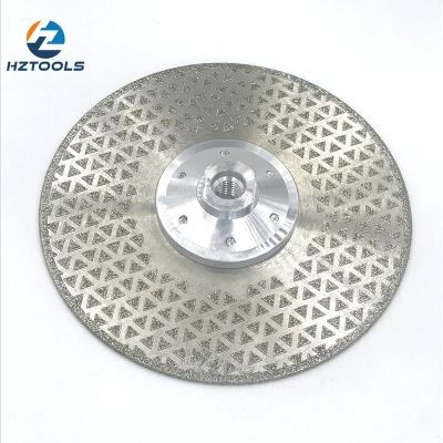 China Grinding and Cutting Diamond Saw Blade M14 Marble Flange Plated Marble 180mm 7inch Grinding and Cutting Disc WHITE for sale