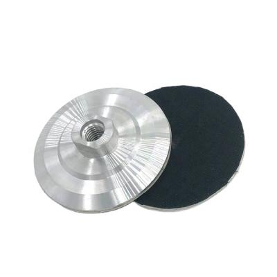 China Support 5/8-11 4inches Aluminum Aluminum Pad Diamond Polishing Pad Conector For Angle Grinder. à venda