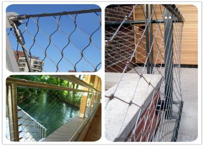 China Plain Weave Architectural Wire Mesh Balustrade Of Balcony Terrace for sale