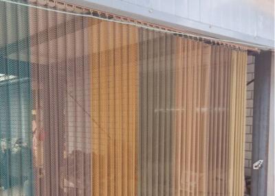 China Customized Decorative 1mm Metal Mesh Drapery Anti Rust For Exhibition Hall Te koop