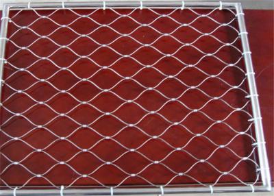 China Flexible Cable Stainless Steel Aviary Wire Netting  knotted And Ferruled en venta