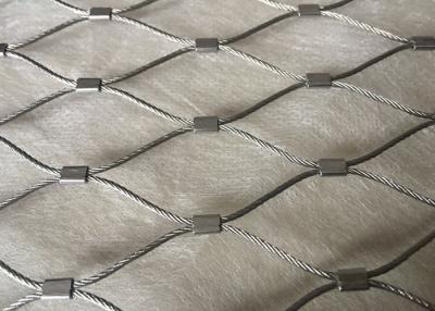 China Ferruled Style X-Tend Stainless Steel Cable Wire Mesh Netting For Zoo Breaking Resistant for sale