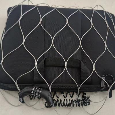 China 80mm Holesize Flexible Stainless Steel Rope Mesh Bag Anti-Theft Mesh Bag for sale