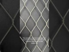 Stainless steel braided rope net